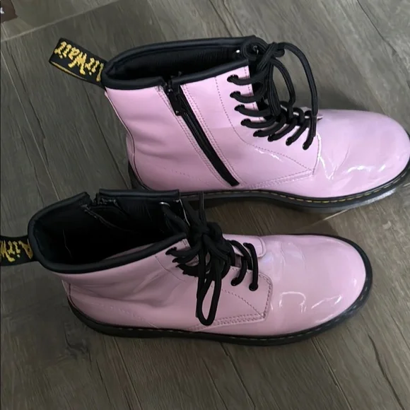 Dr. Martens Pink Lace-Up Boots - Picture 3 of 5